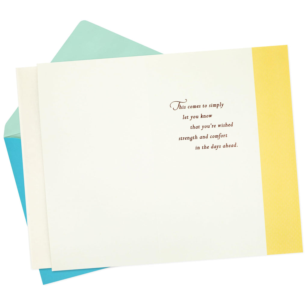 Strength and Comfort Hallmark Sympathy Card