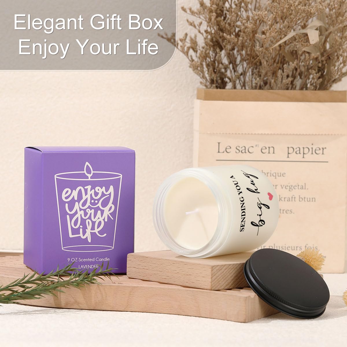 Thinking of You Sympathy Scented Candles - Lavender