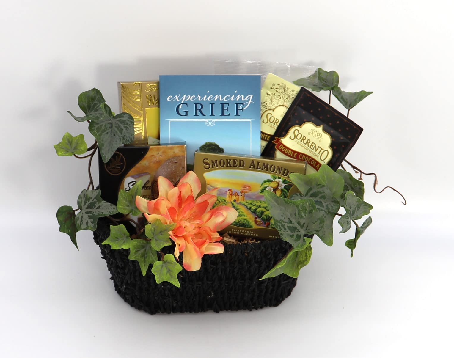 Village Grief and Healing Gift Basket – Sympathy Gift with Snacks, Coffee, and Inspirational Book (4 Pounds)