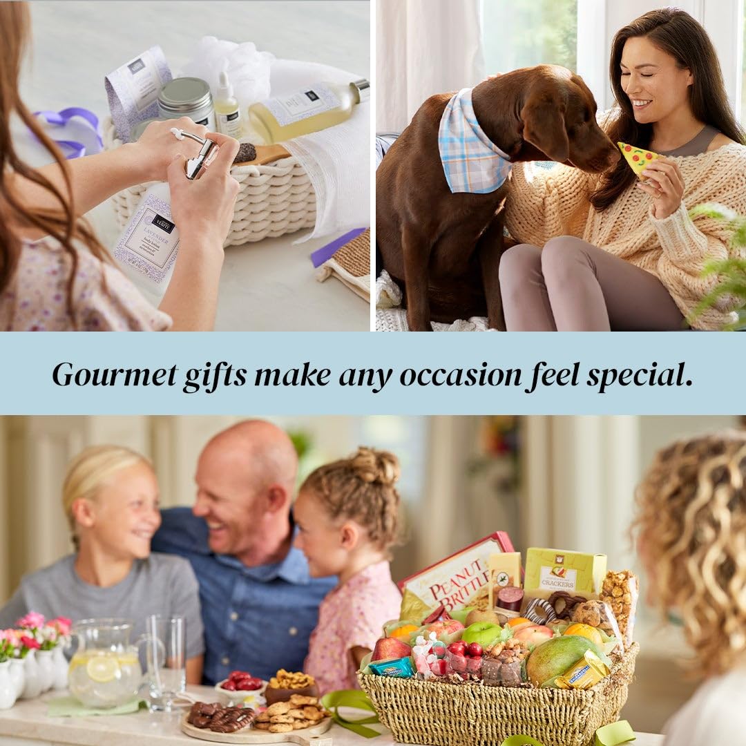GreatFoods Sincere Sympathy Gourmet Fruit & Sweets Deluxe Gift Basket, Bereavement Care Package