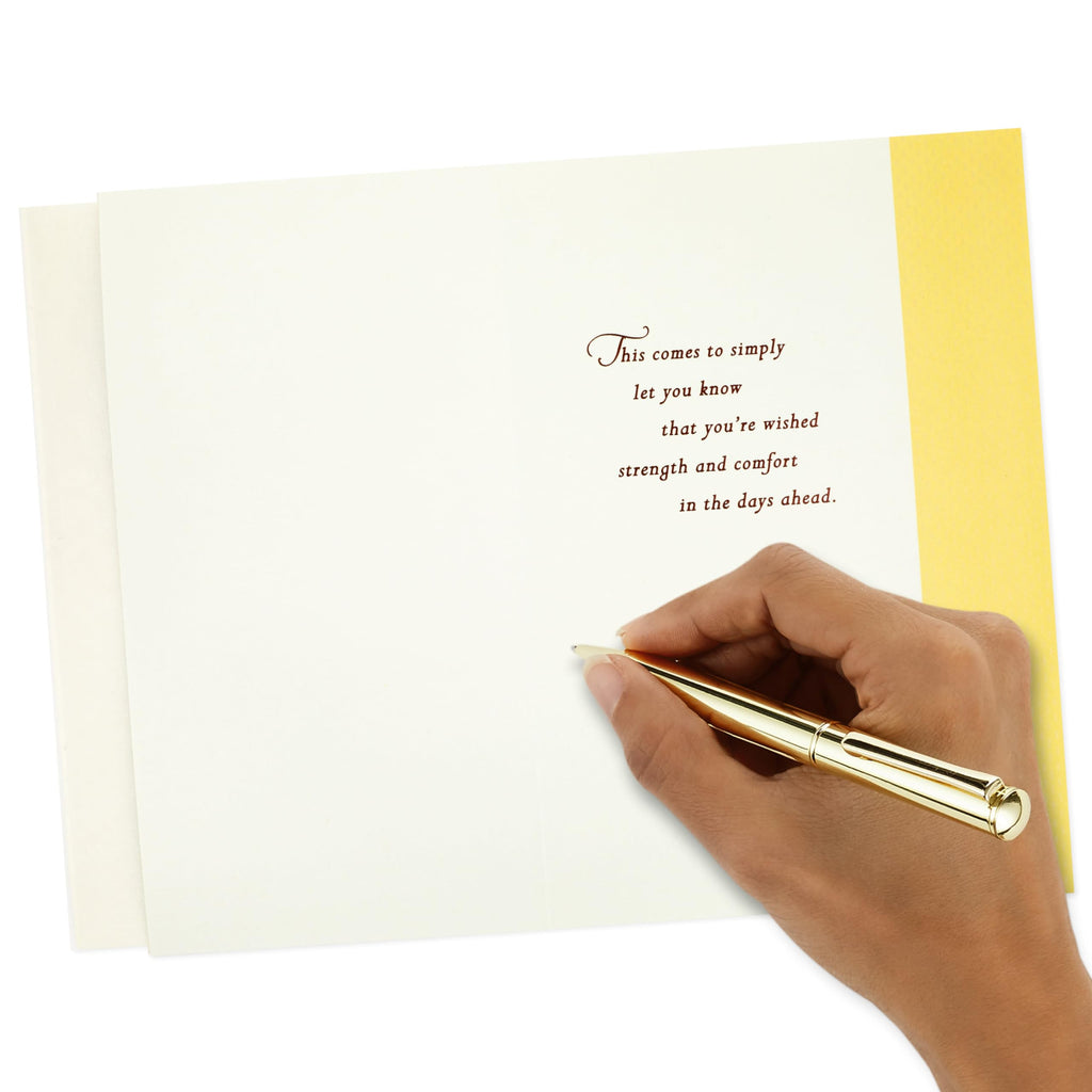 Strength and Comfort Hallmark Sympathy Card