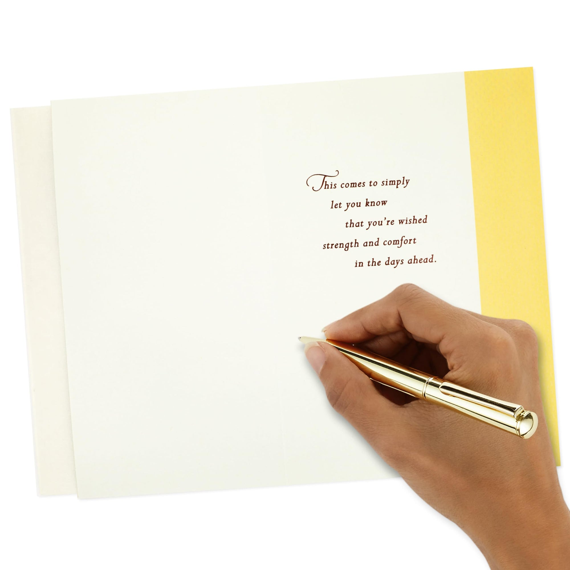 Strength and Comfort Hallmark Sympathy Card