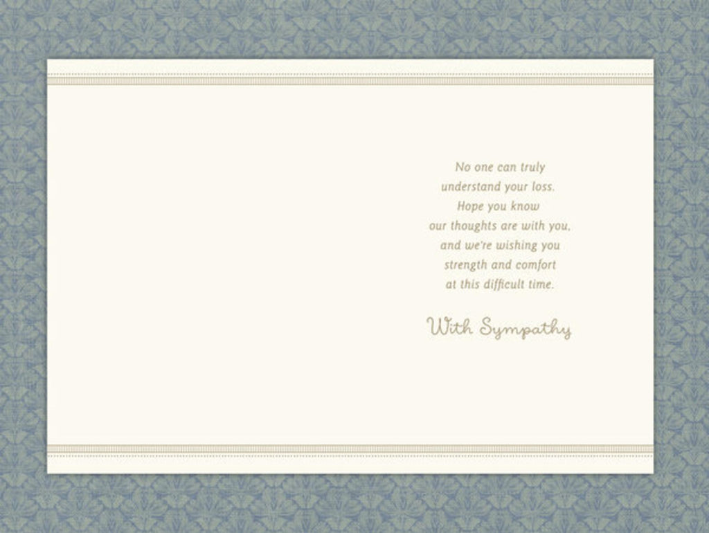 Hallmark Sympathy Card from All (Gold Foil Tapestry)