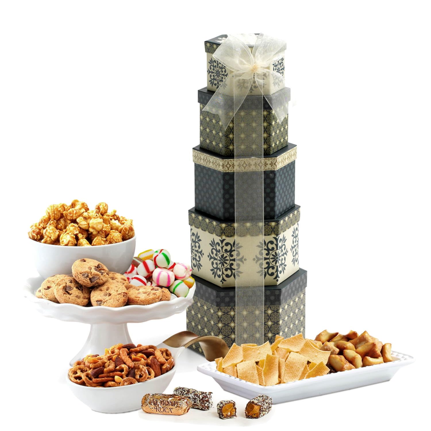 Gourmet Food Gift Basket Tower Snack Gifts