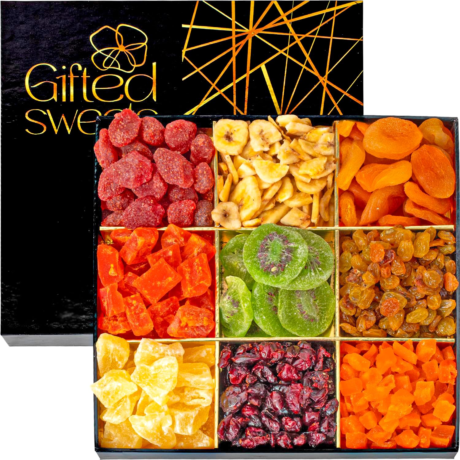 Gourmet Tropical Dried Fruit Gift Basket - 9 Assortment
