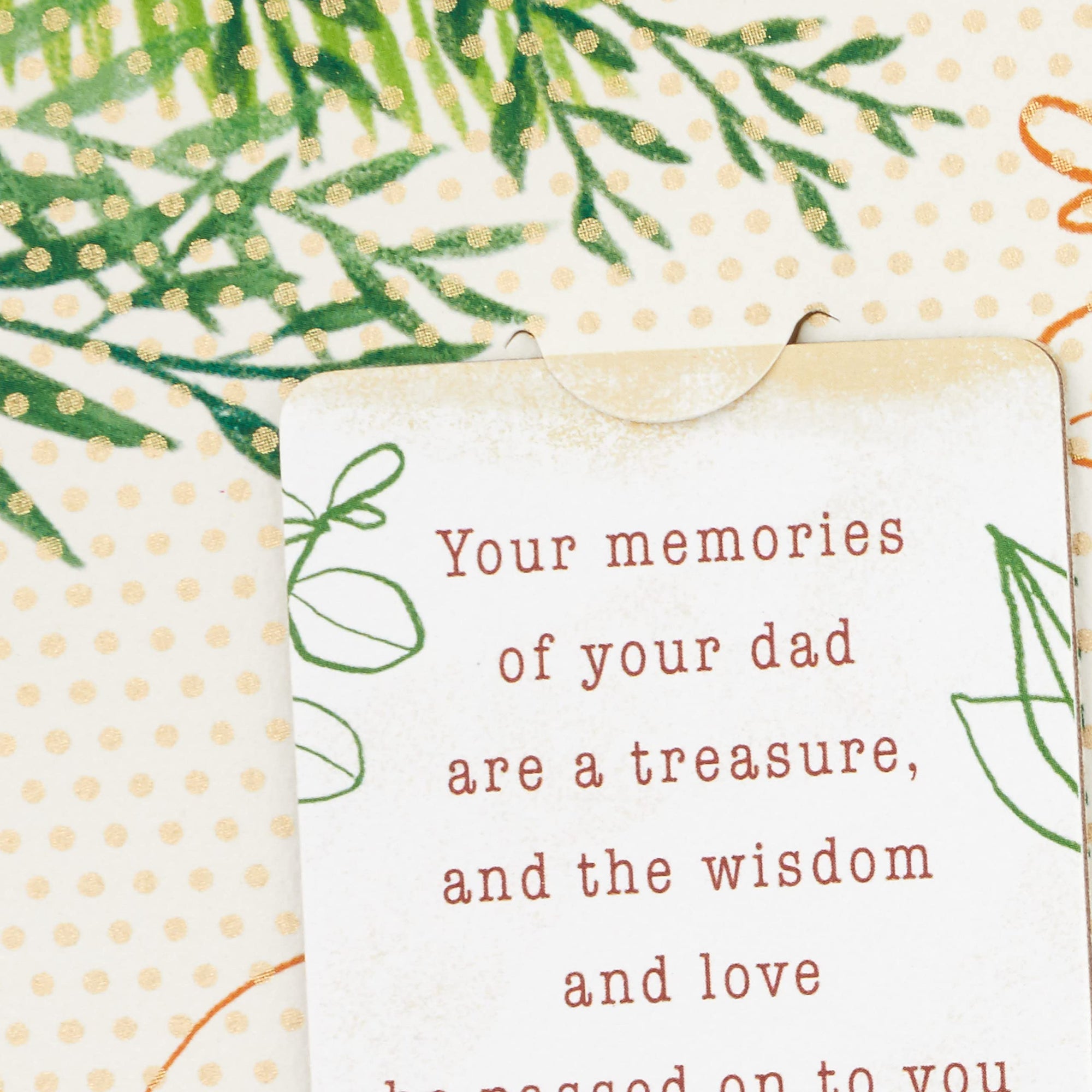 Hallmark Sympathy Card for Loss of Dad (Wisdom and Love)
