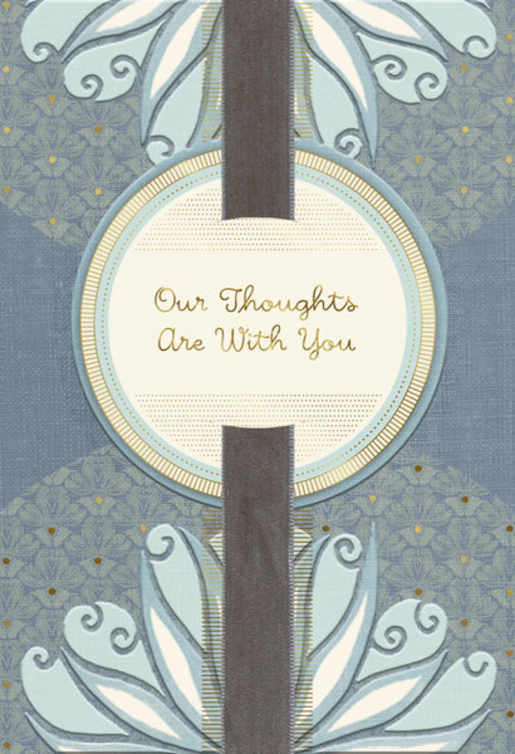 Hallmark Sympathy Card from All (Gold Foil Tapestry)