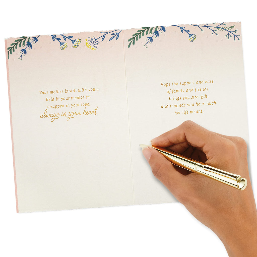 Hallmark Sympathy Card for Loss of Mom (A Mom's Love Never Ends)