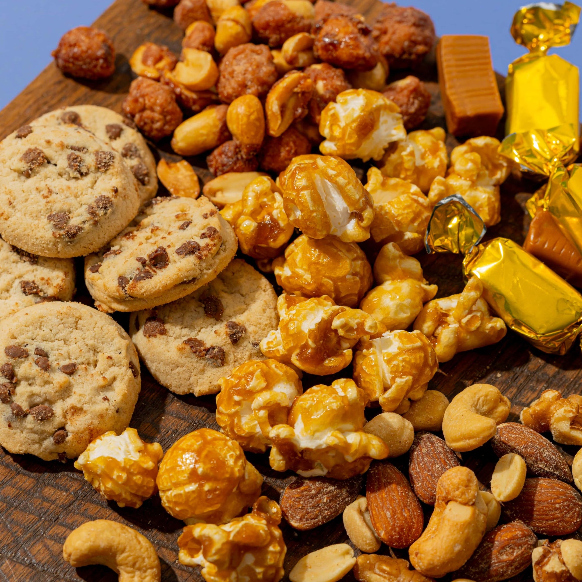 Gourmet Snack Assortment Cookie and Nuts Variety Gift Tin Basket
