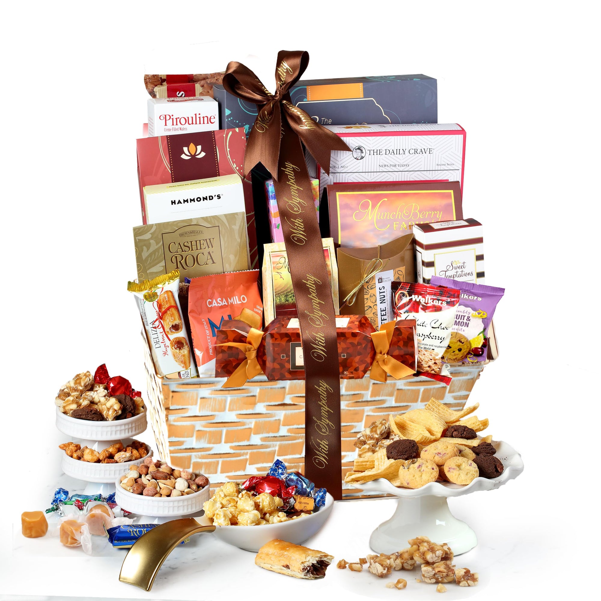 Broadway Basketeers Condolences Gourmet Kosher Sympathy Gift Basket