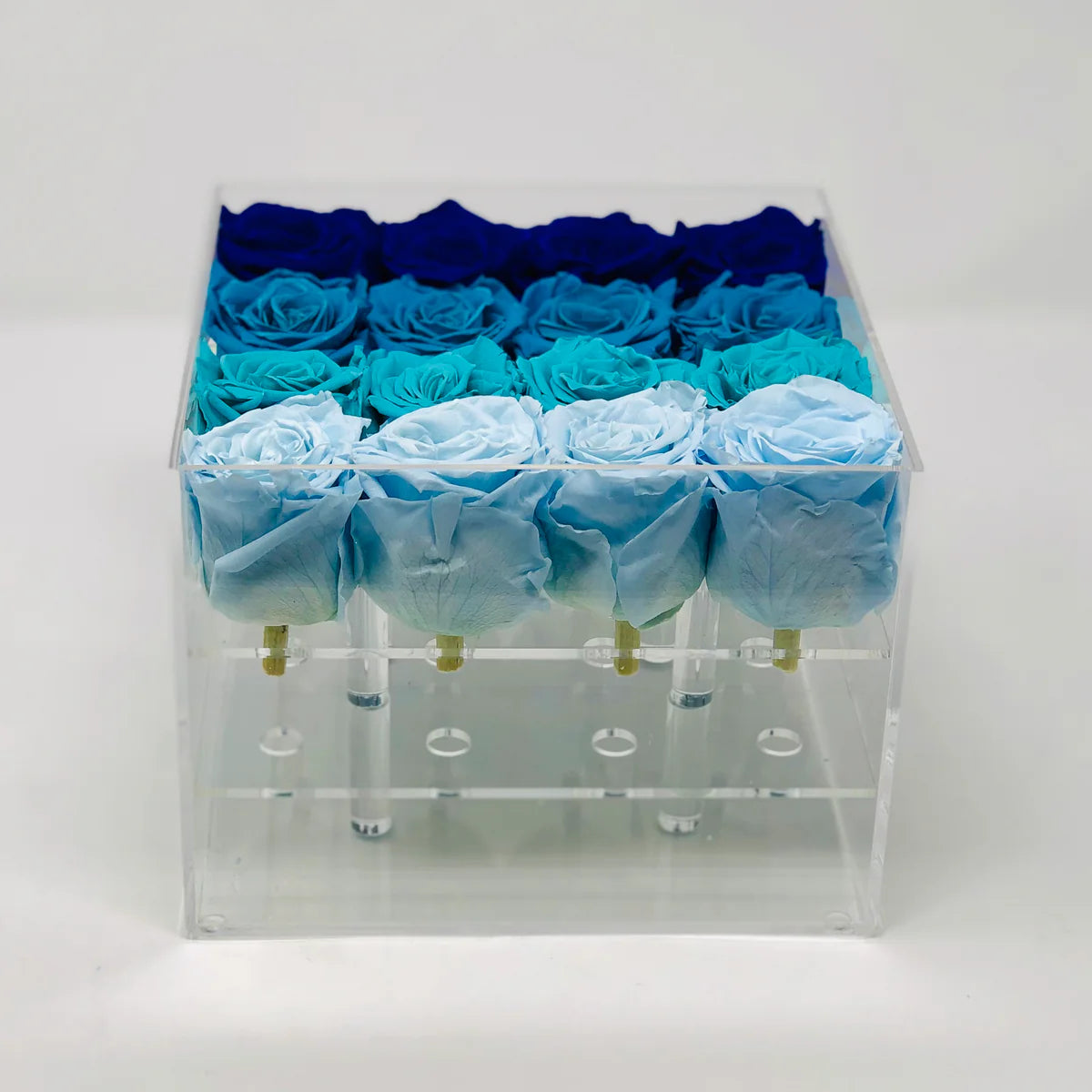 BLUE FOREVER ROSE FLOWER BOX