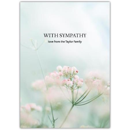 With Sympathy